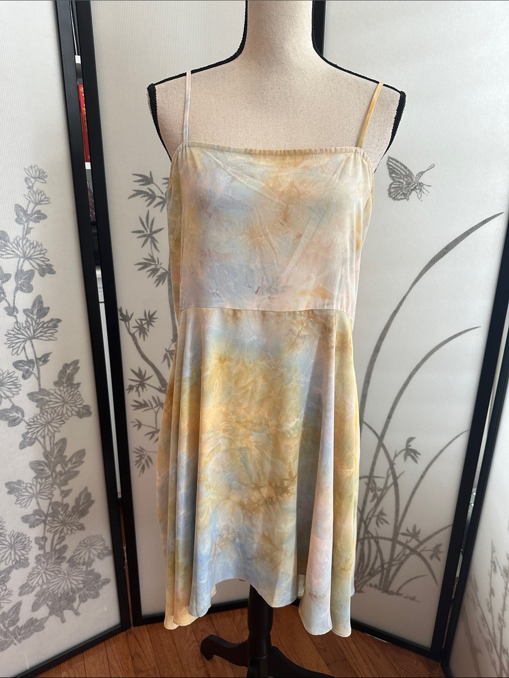 Socialite Pastel Tie-Dye Slip Mini Dress